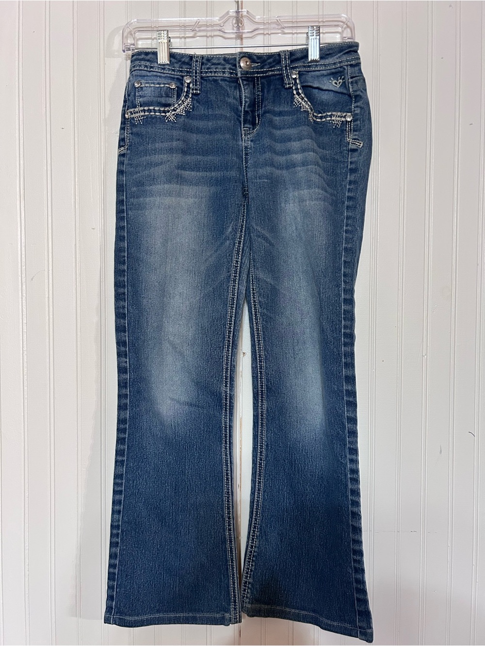 Justice Girls Medium Blue Flare Jeans